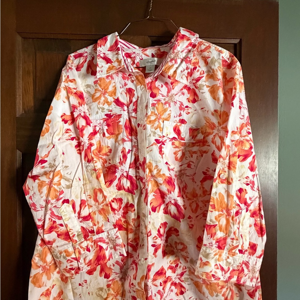 CJ Banks women’s colorful blouse